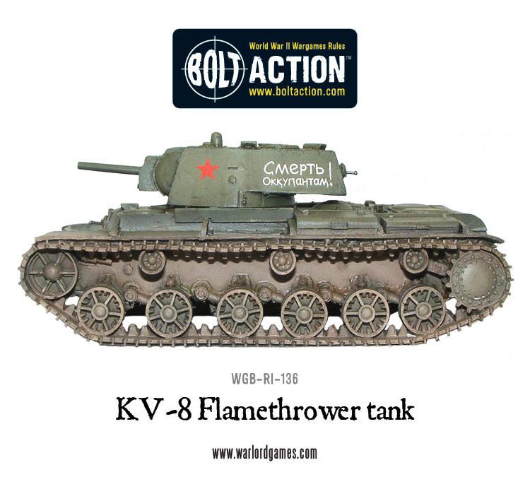 KV-8 flamethrower tank