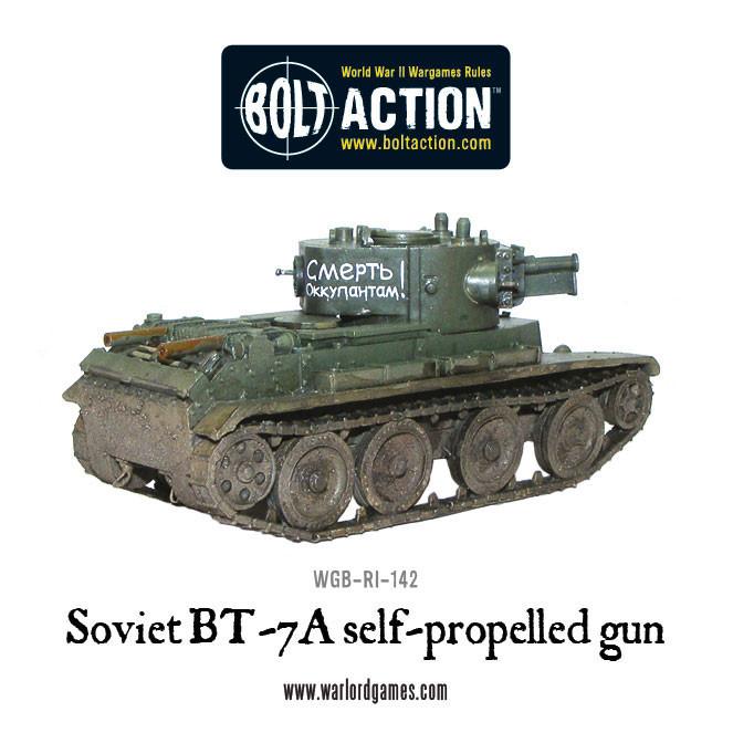 Soviet BT-7A self-propelled gun