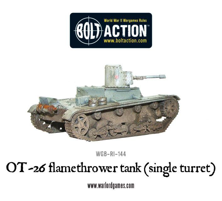 OT-26 flamethrower tank (single turret)