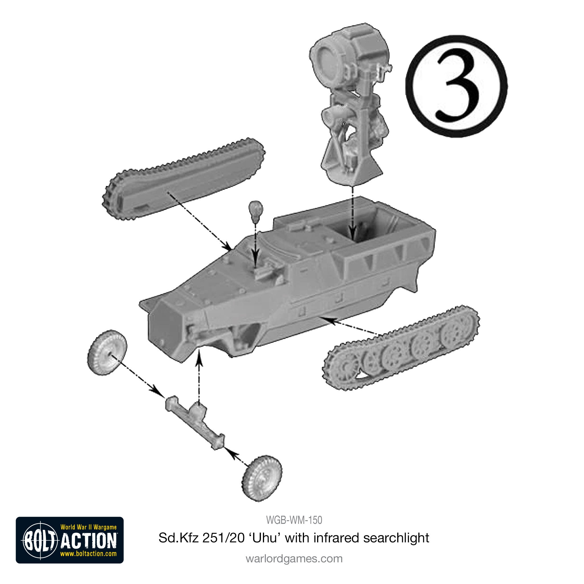 Sd.Kfz 251/20 Uhu with infra-red searchlight