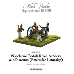 Napoleonic British Royal Artillery 6-pdr cannon (Peninsular Campaign)