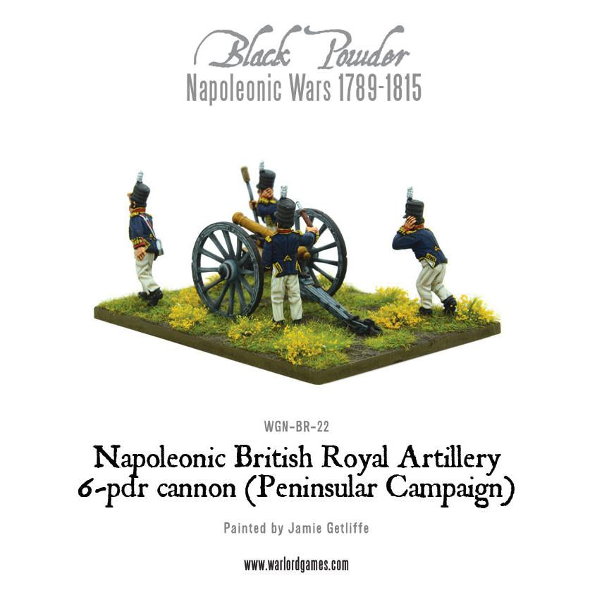 Napoleonic British Royal Artillery 6-pdr cannon (Peninsular Campaign)