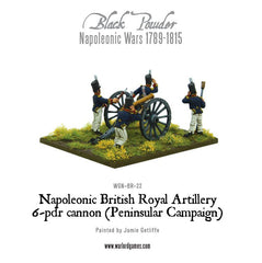 Napoleonic British Royal Artillery 6-pdr cannon (Peninsular Campaign)