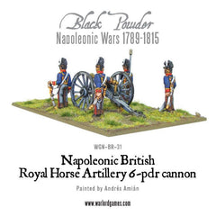 Napoleonic British Royal Horse Artillery 6-pdr cannon