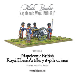 Napoleonic British Royal Horse Artillery 6-pdr cannon