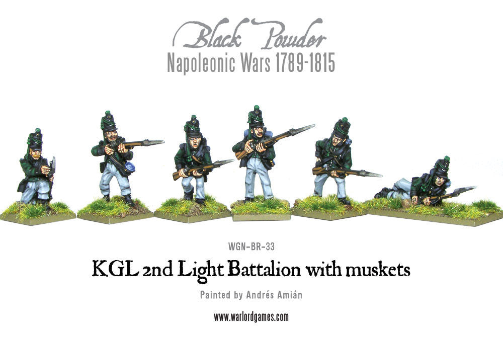 KGL 2nd Light Battalion with muskets