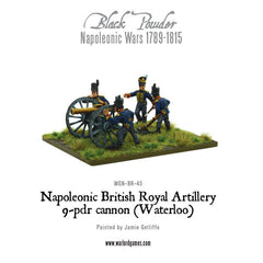 Napoleonic British Royal Artillery 9-pdr cannon (Waterloo Campaign)