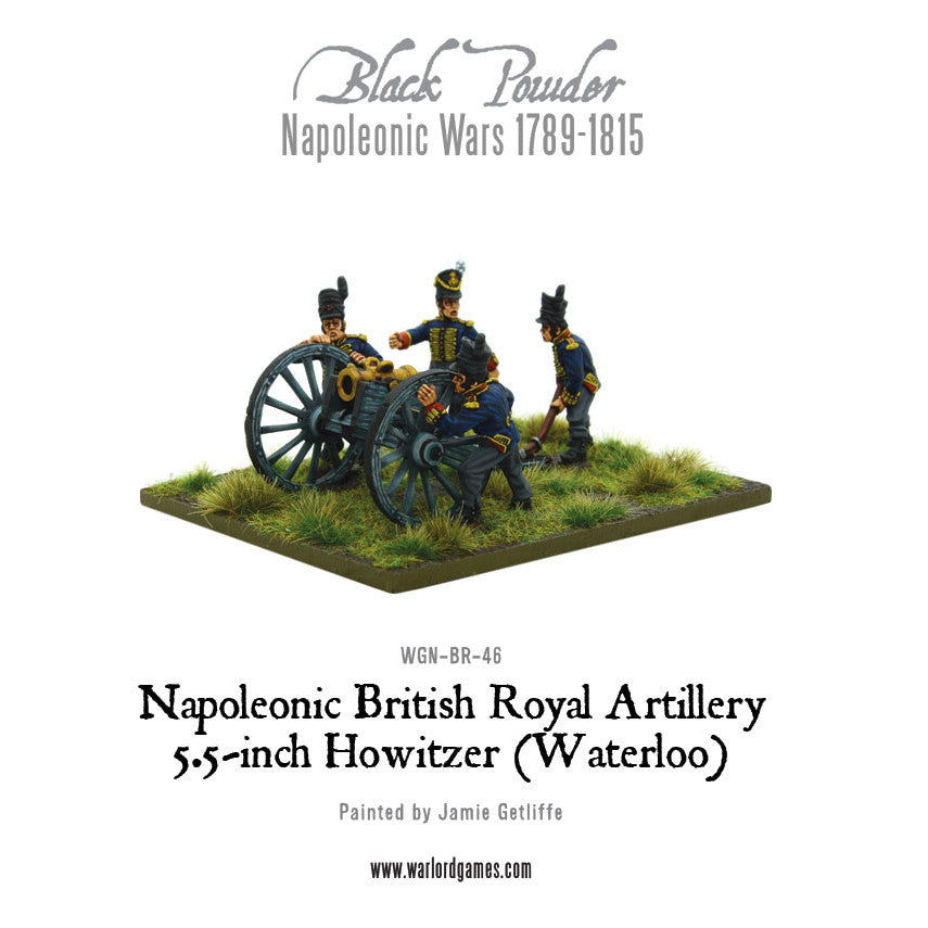 Napoleonic British Royal Artillery 5.5-inch Howitzer (Waterloo Campaign)