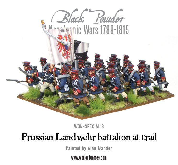 Napoleonic Prussian regiment at trail