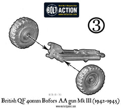 British QF 40mm Bofors AA gun Mk III (1942-1945)