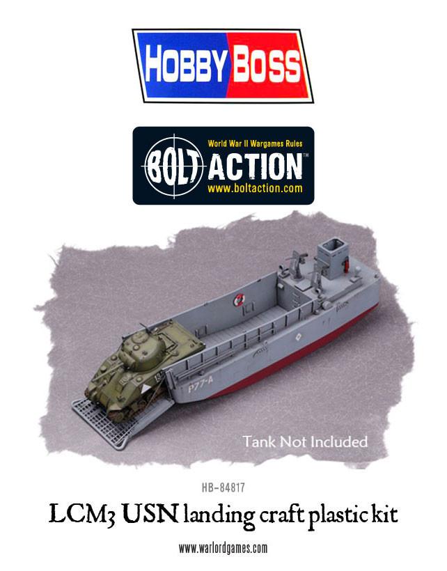 Plastic LCM3 USN landing craft