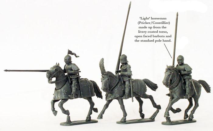 Wars of the Roses:  Mounted Men-at-Arms (1450-1500) plastic boxed set