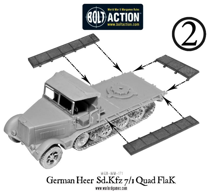 German Heer Sd.Kfz 7/1 quad FlaK