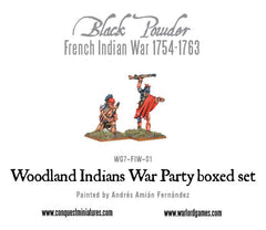 French Indian War 1754-1763: Woodland Indians War Party boxed set