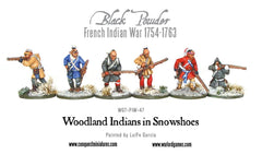 Woodland Indians in snowshoes