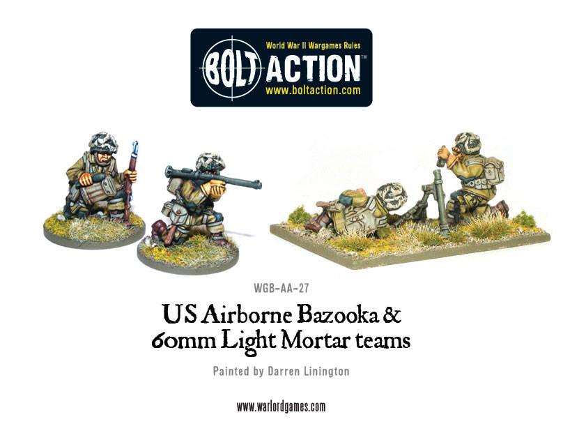 US Airborne Bazooka and 60mm light mortar teams