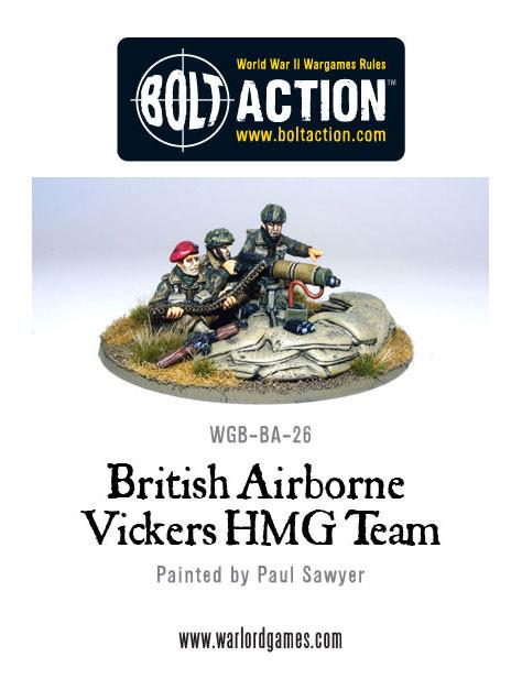 British Airborne Vickers MMG Team