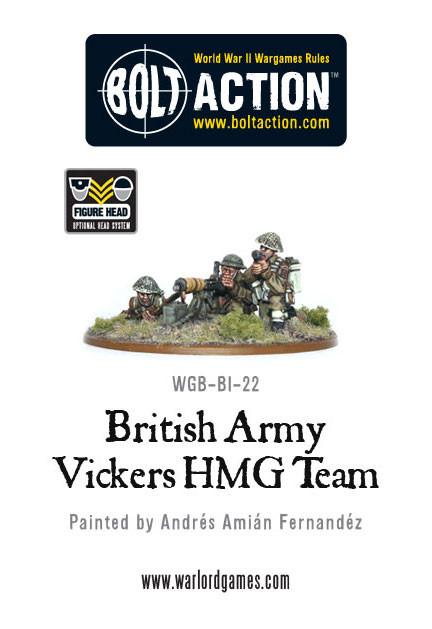 British Army Vickers MMG Team