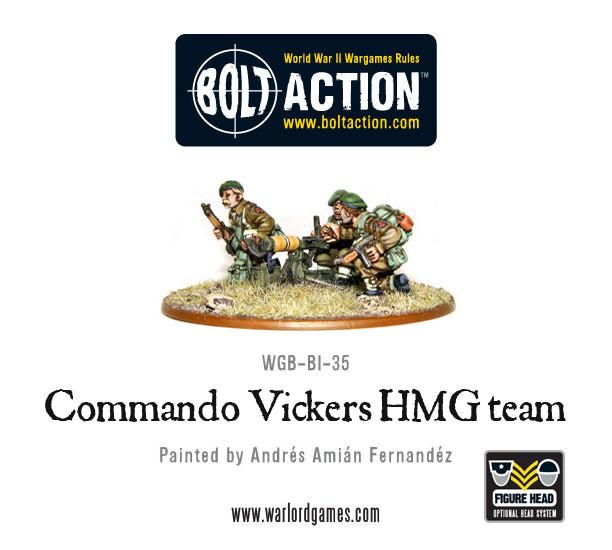 British Commando Vickers MMG Team