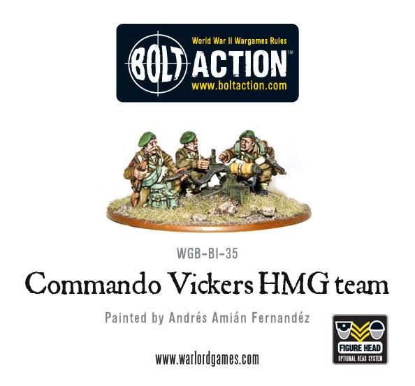 British Commando Vickers MMG Team