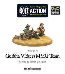 Gurkha Vickers MMG team