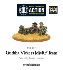 Gurkha Vickers MMG team