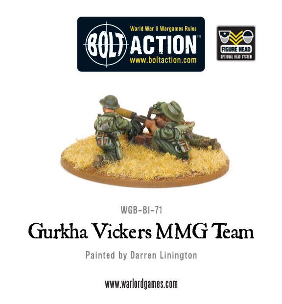 Gurkha Vickers MMG team