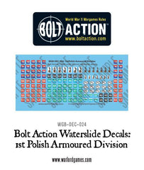 1st Polish Armoured Division decal sheet