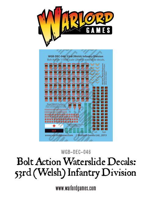 53rd (Welsh) Infantry Division decal sheet