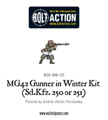 MG42 Gunner in Winter kit (Sd.Kfz 250 or 251)