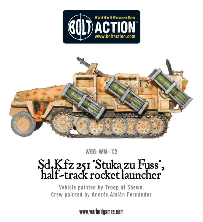 Sd.Kfz 251 'Stuka zu Fuss', halftrack rocket launcher