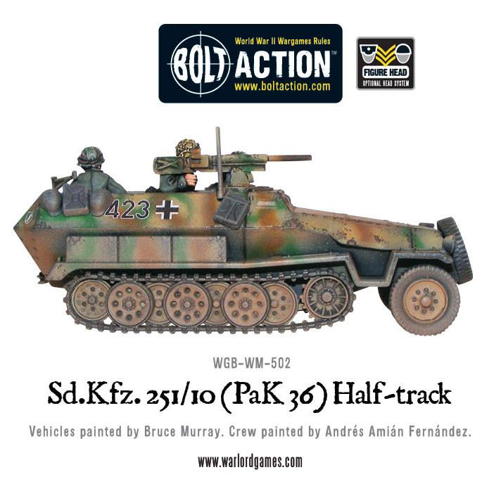 Sd.Kfz 251/10 half-track (3.7cm PaK) plastic boxed set