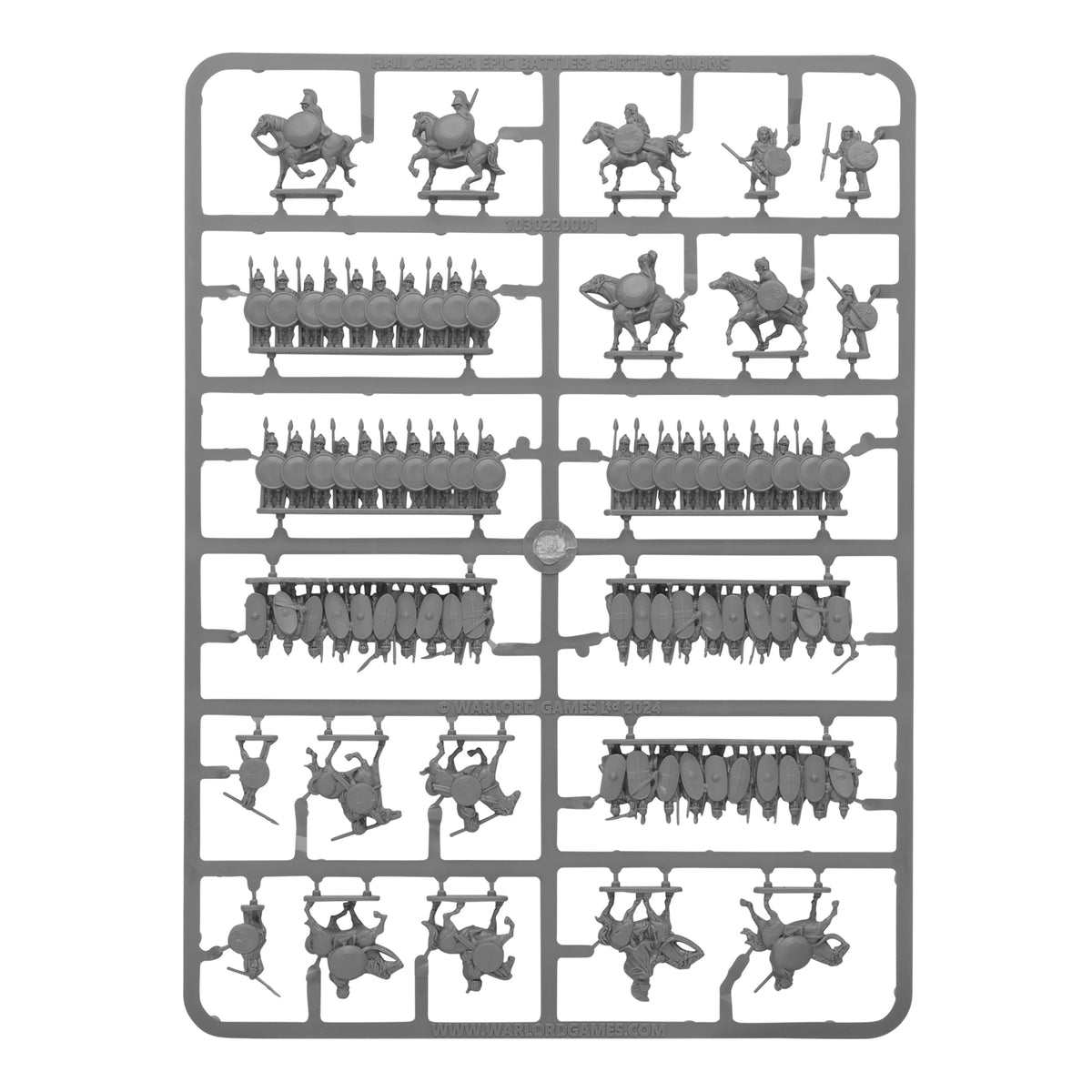 Hail Caesar Epic Battles: Carthaginians sprue (grey plastic)