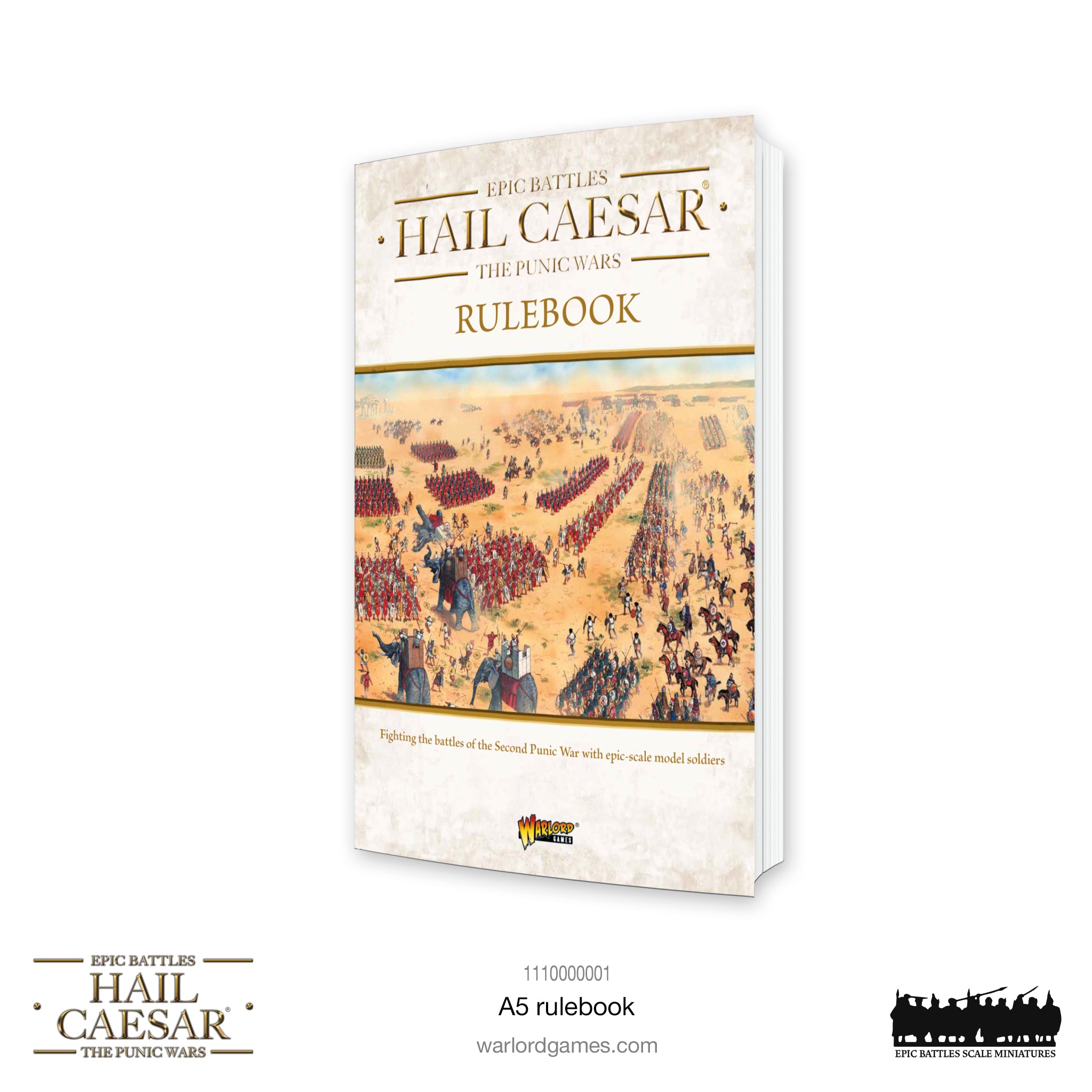 Hail Caesar Epic Battles: The Punic Wars A5 Rulebook  - Warlord Games