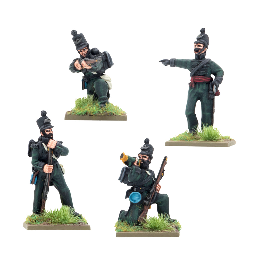 Crimean War British Rifle Brigade in shakos command – Warlord Games UK