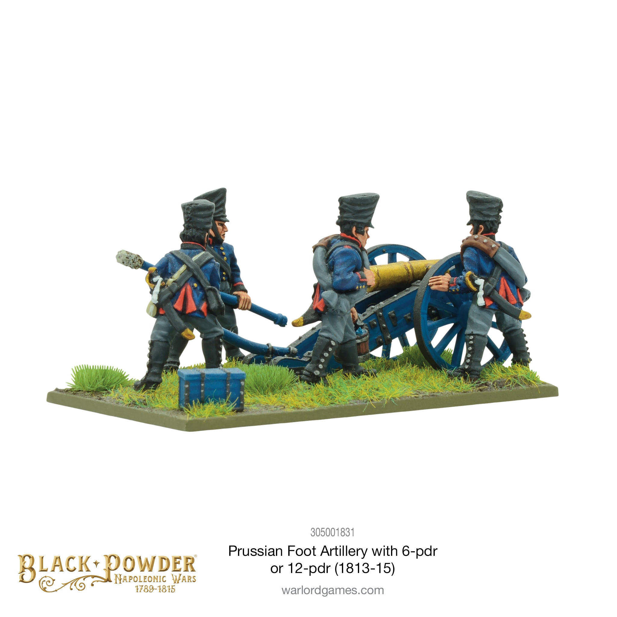 Napoleonic Prussian Foot Artillery with 6- or 12-pdr (1813-15)