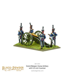 Napoleonic Dutch-Belgian Horse Artillery with 5.5-inch howitzer