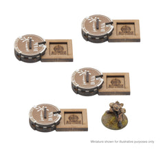 Bolt Action MDF Unit Pin Markers - German ' Afrika Korps'