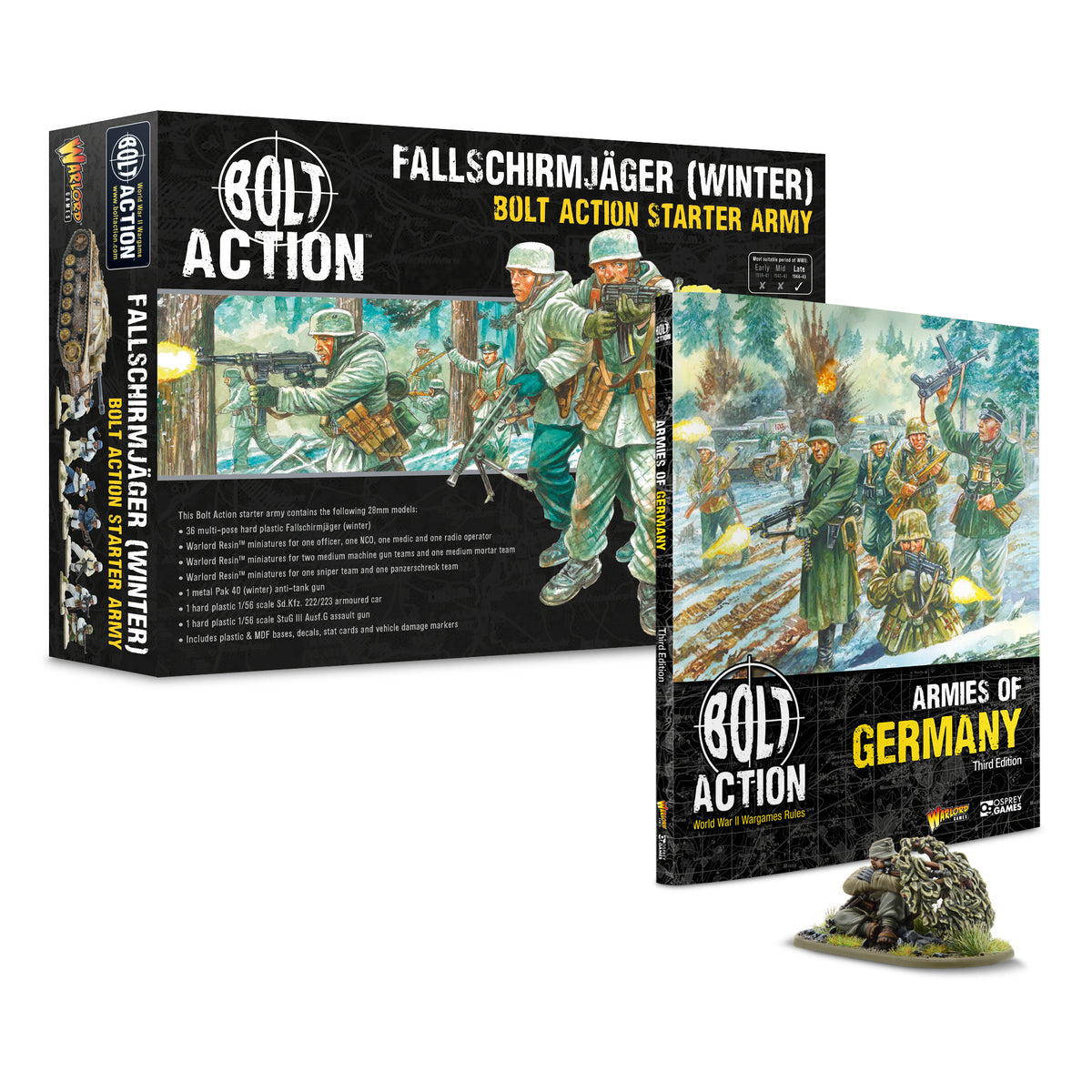 German Fallschirmjäger (Winter) Starter Army with Armies of Germany