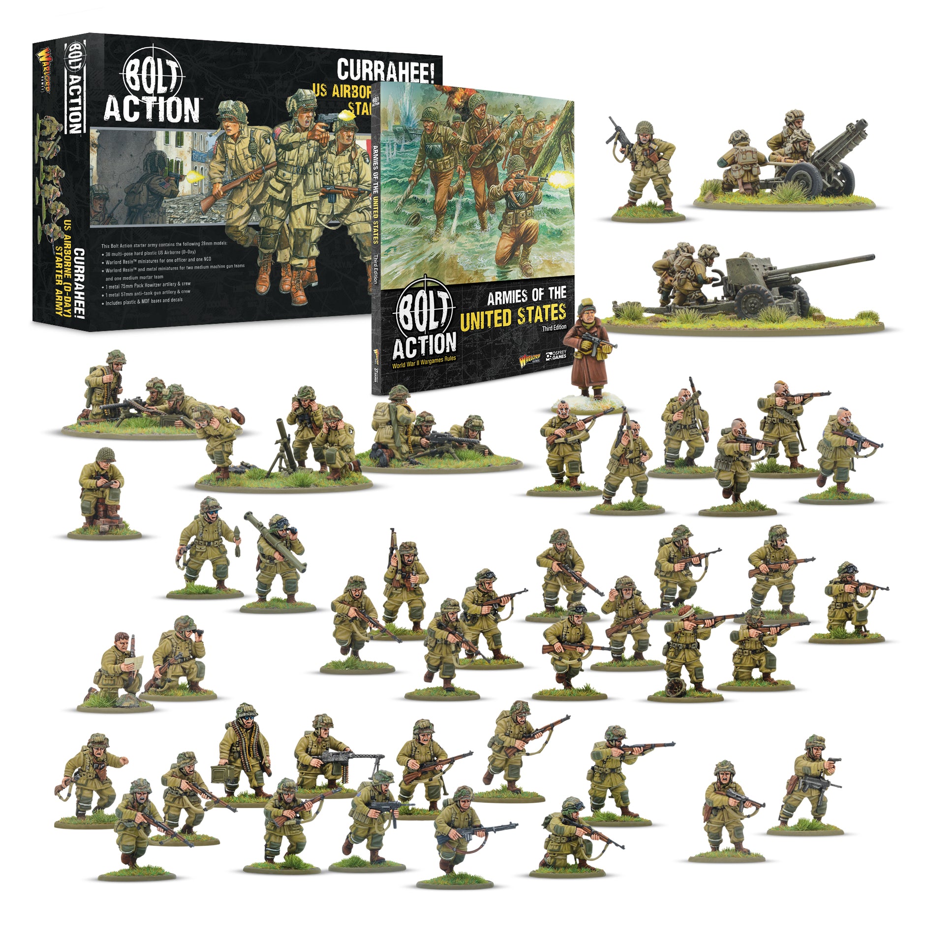 US Paratrooper Squad - Escouade de Parachutistes US (Metal) - Bolt Action - Warlord Games US Paratrooper Squad - Escouade de Parachutistes US (Metal) - Bolt Action - Warlord Games