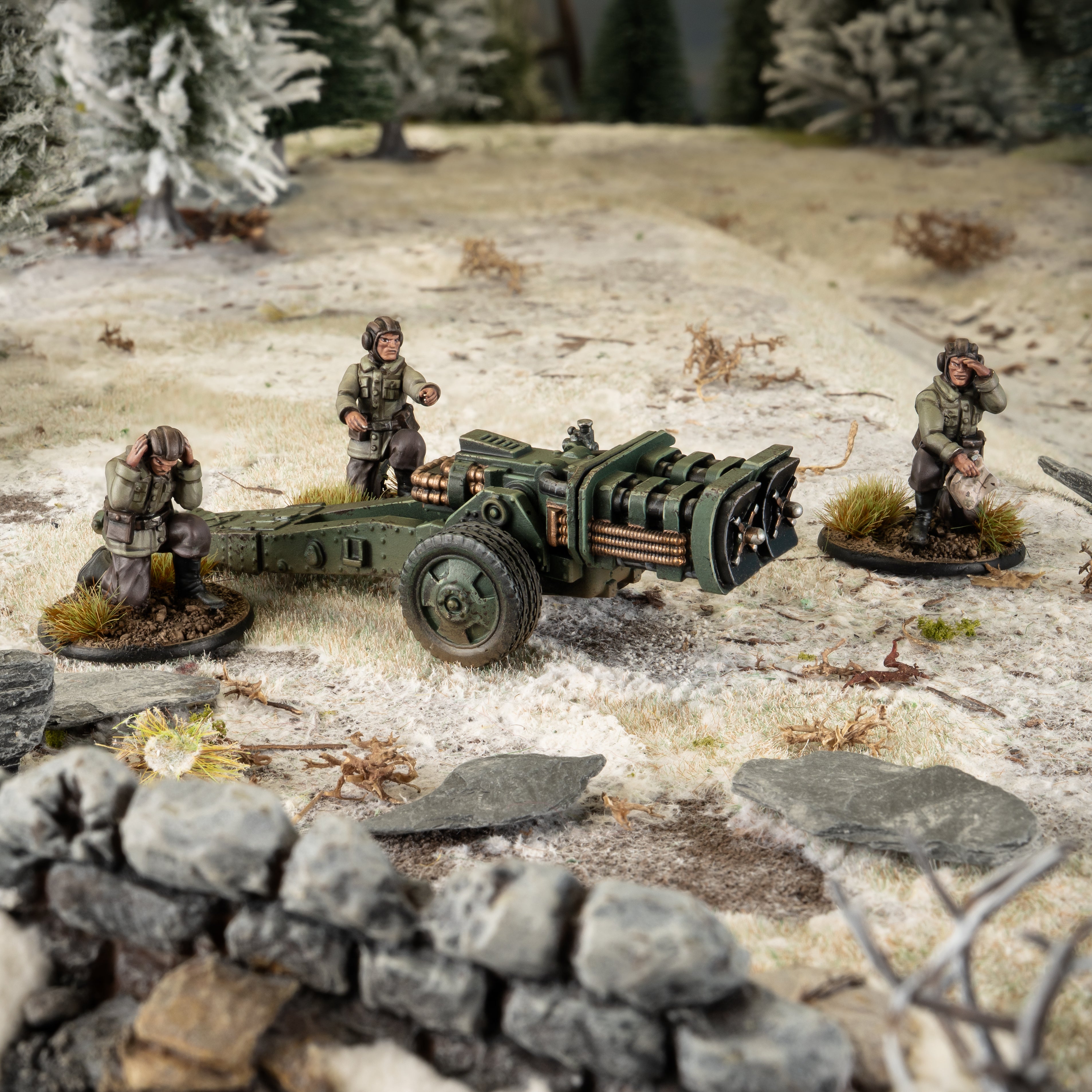 Towed ZP Gun (Soviet Army crew)