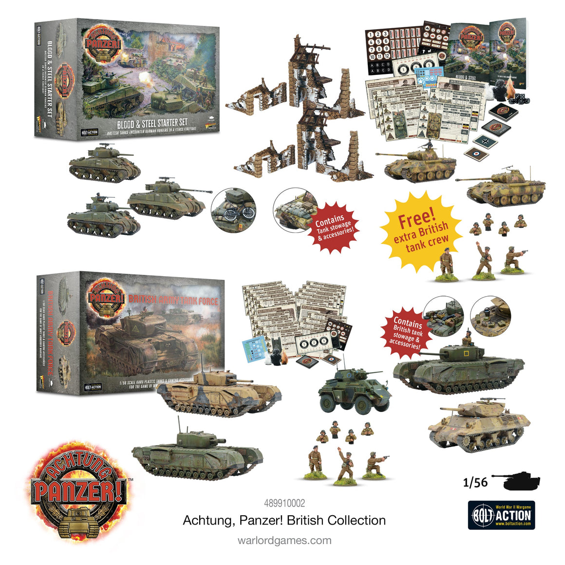 Maquettes Chars Plastique échelle 1/56 Warlord Games - Achtung Panzer Maquettes Chars Plastique échelle 1/56 Warlord Games - Achtung Panzer