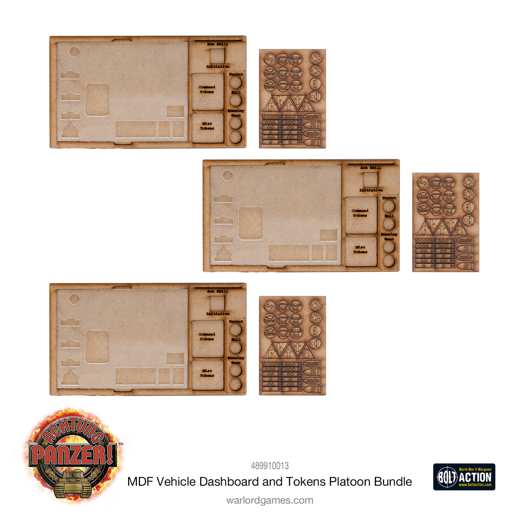 Achtung Panzer! MDF Vehicle Dashboard and Tokens Platoon Bundle ...