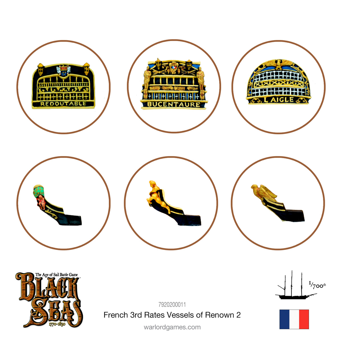 French 3rd Rates Named ships Pack 2