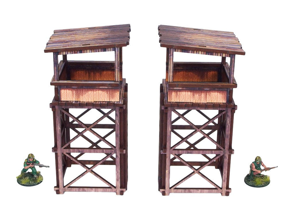 Pre-Painted WW2 Pacific Guard Tower (2)