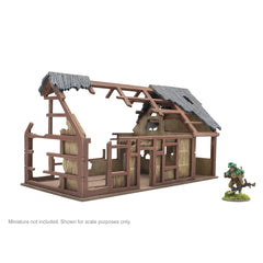 Pacific Theatre Large building ruins