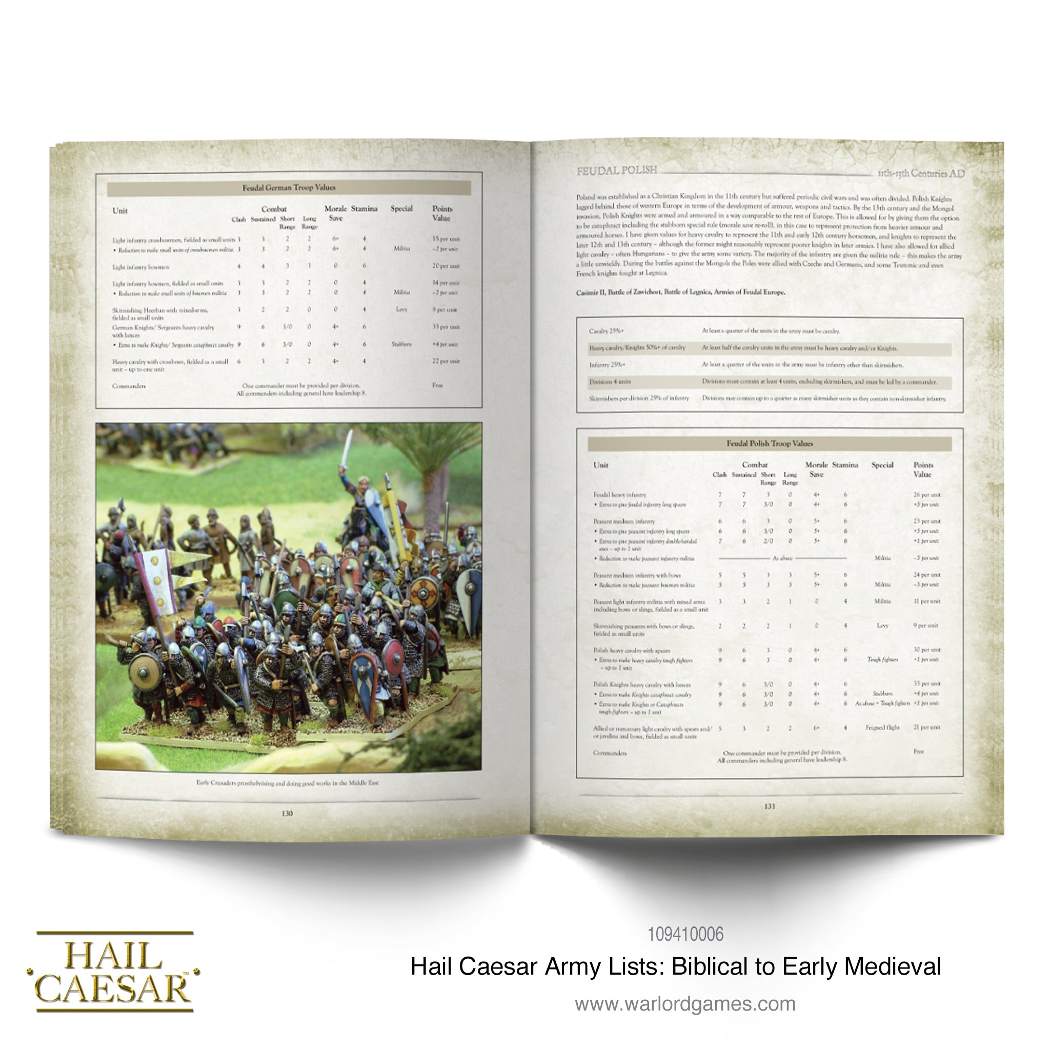 Hail Caesar Army Lists - Bronze Age to Early Medieval supplement