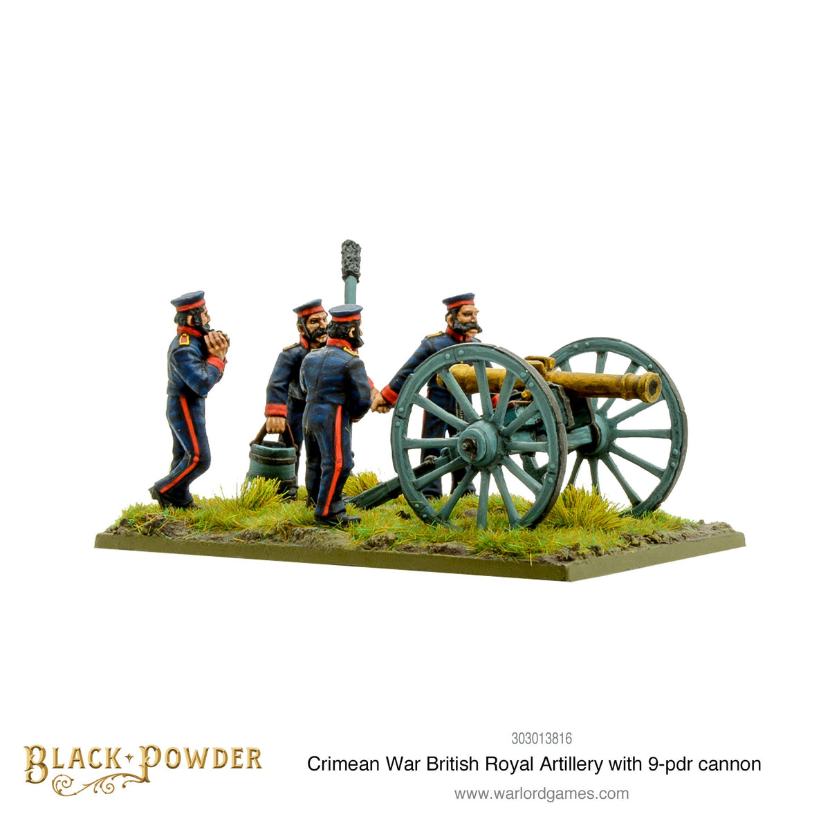 Crimean War British Royal Artillery with 9-pdr cannon