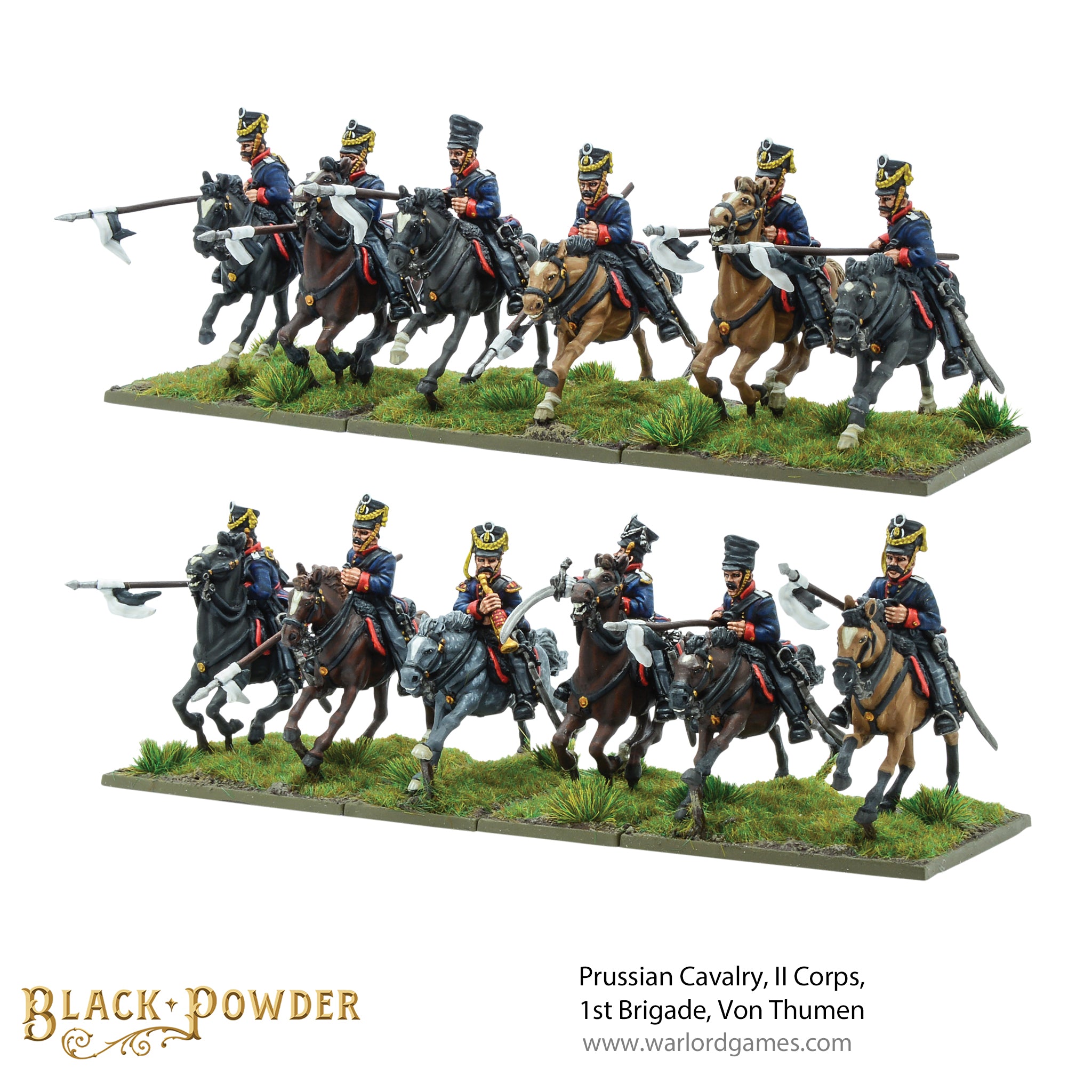 Prussian Cavalry, II Corps, 1st Brigade, Von Thumen