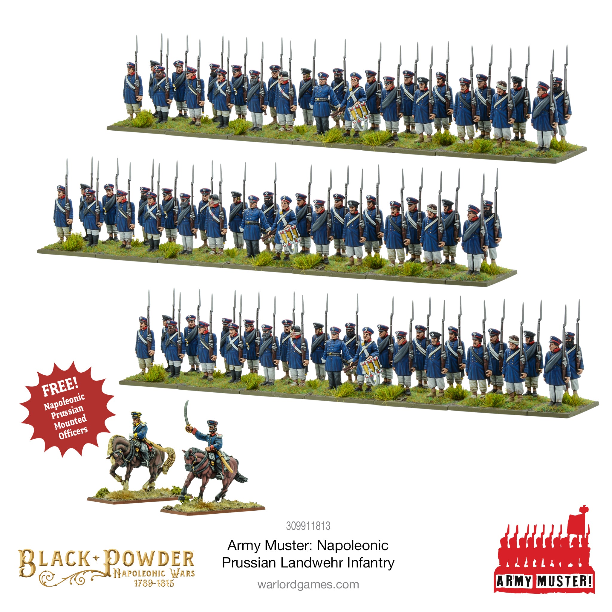 Army Muster: Napoleonic Prussian Landwehr Infantry